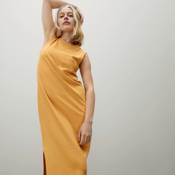 NWOT Everlane The Long Weekend Tank Dress in Artichoke Green XS - Picture 11 of 14